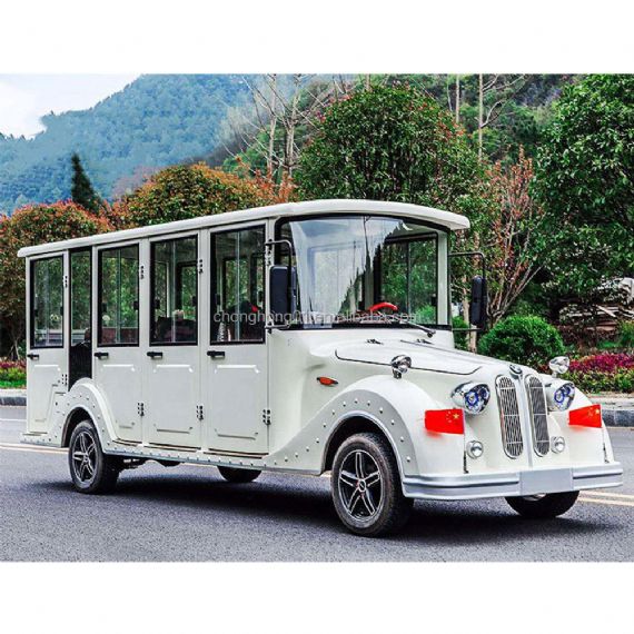 Antique New Energy Tourist Sightseeing Car Tour Bus Vintage Electric Four-wheel Classic Car - CH00099